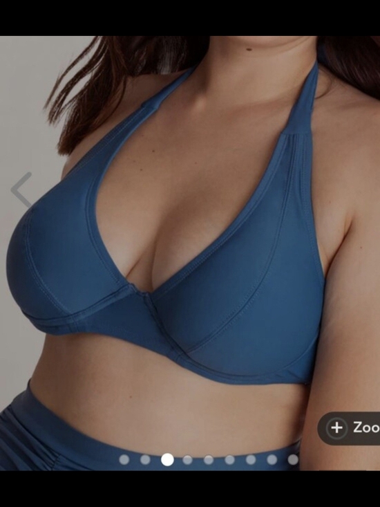 shaperment Other - Blue Halter Underwire Bikini Top and Skirt- Women's Swim